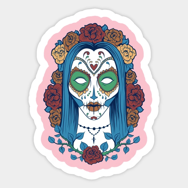 skull woman design Sticker by El gug